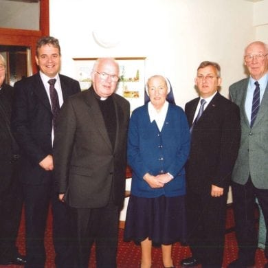 Groupshot of Sister Aloysius retirement