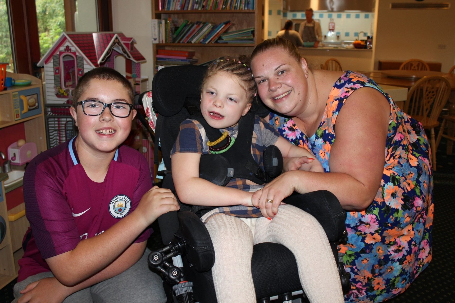 Family in the lounge at Francis House