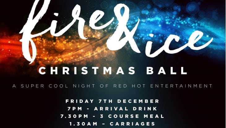 Fire and Ice Christmas Ball Flyer