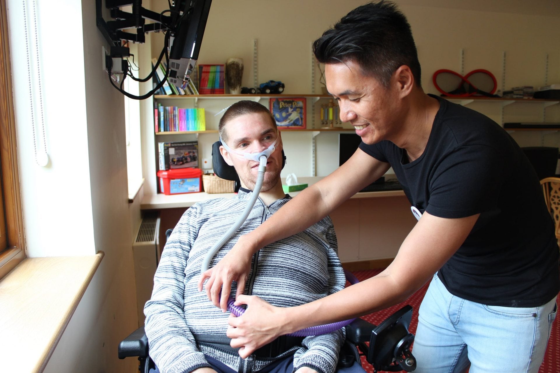 Care team member with young person
