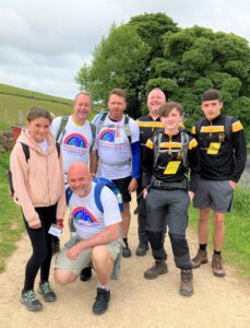 A team from Chapelgreen and family set off on the Cheshire Peaks Challenge