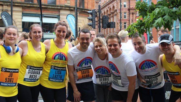 Team at the Great Manchester Run