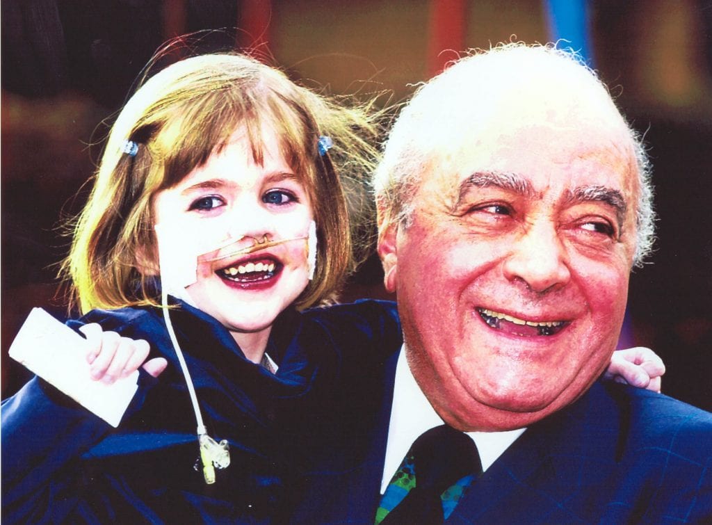 Kirsty Howard and Mr Al Fayed