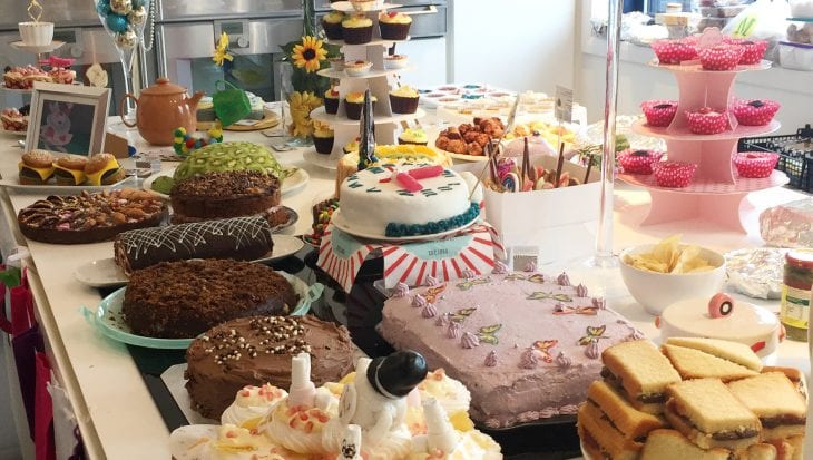 Table of cakes
