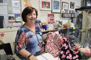 Charity shop volunteer