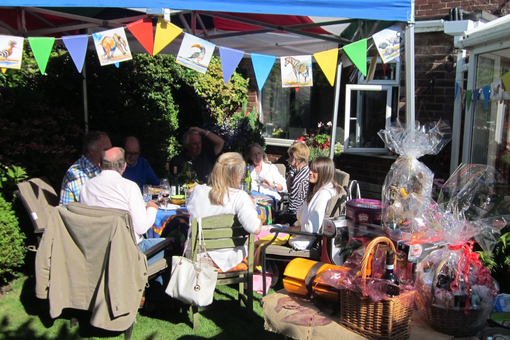 Garden party guests