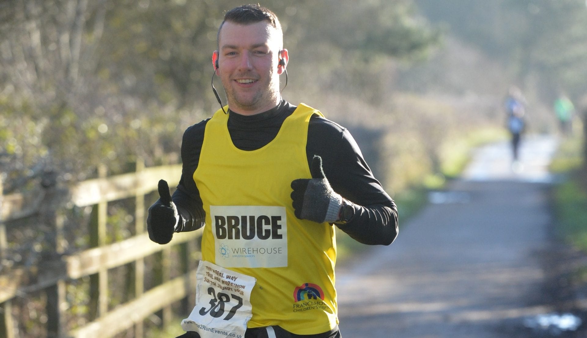 Jason Bruce running a marathon
