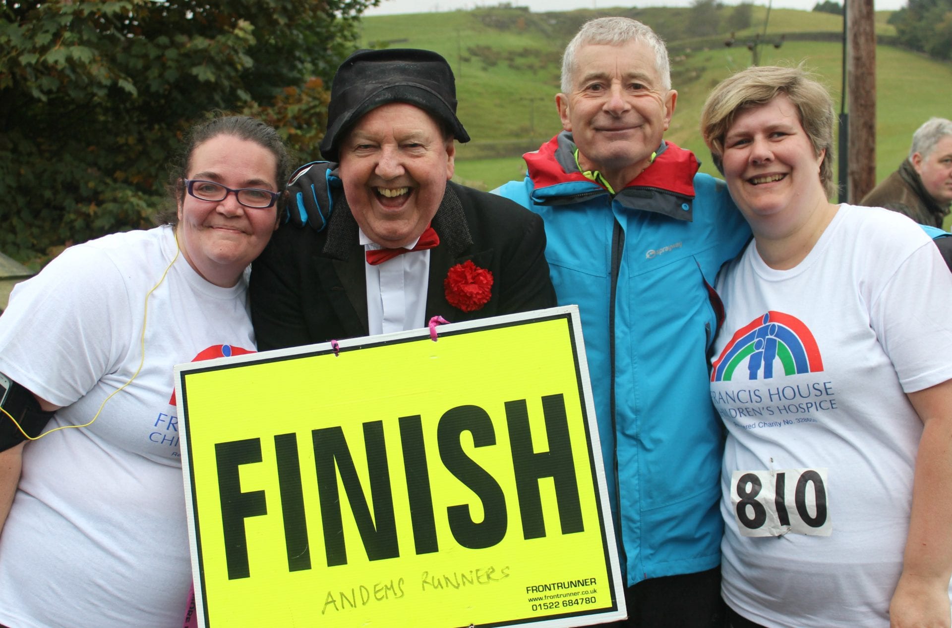 Jo Davies Jimmy Cricket Andy O'Sullivan Sam Young at Jimmy Cricket Fun Run