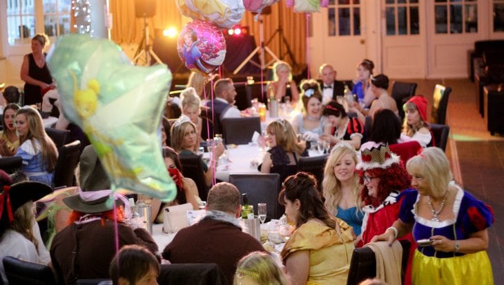Guests at a Disney themed evening
