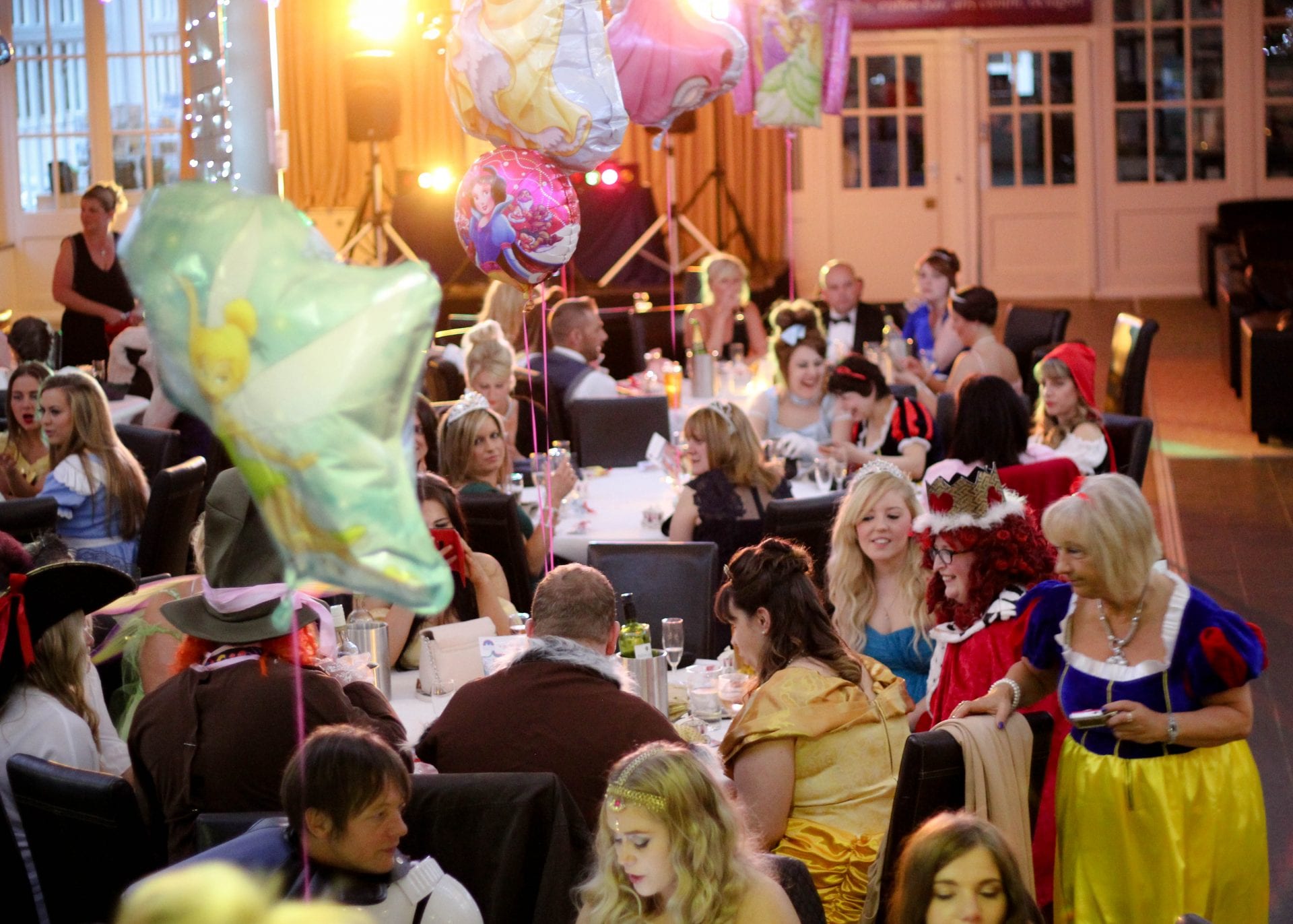 Guests at a Disney themed evening