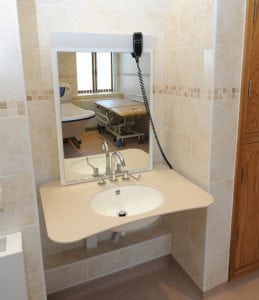Wall-mounted 'floating' hand wash basin