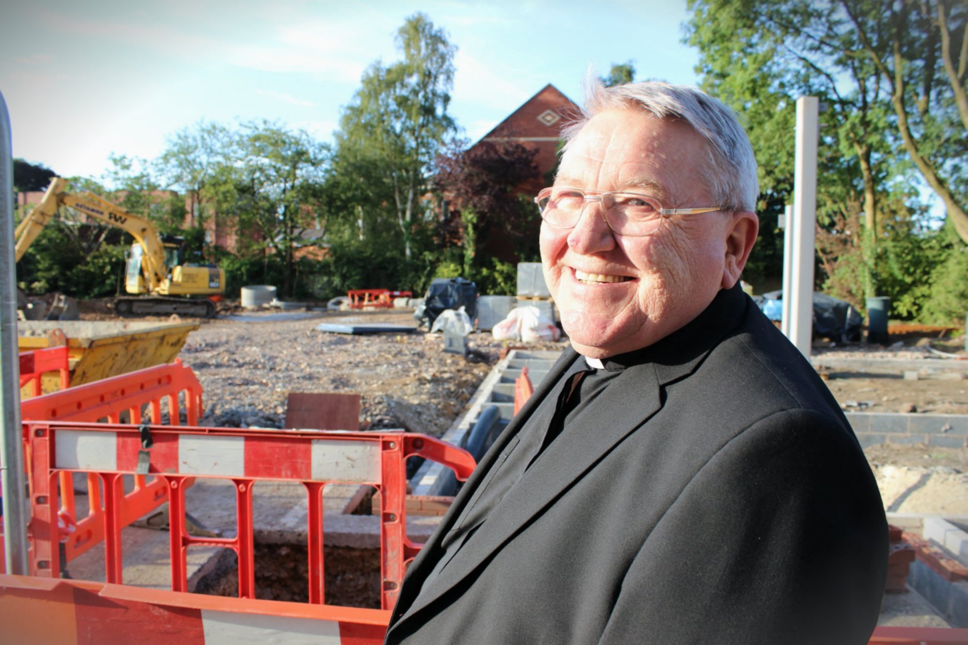 Father Thomas Mulheran at the site blessing service 2012