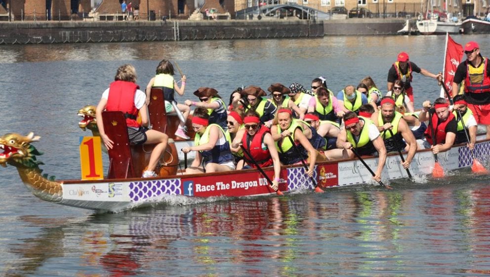 Competitors in Dragon Boat Race