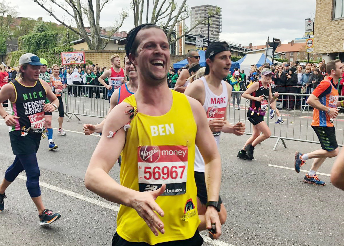 Ben Hunt running the London Marathon