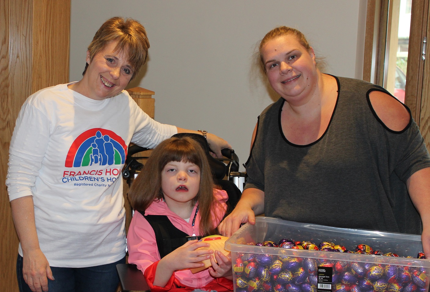 Francis House fundraiser Julie with Mia and Lynne helping with the appeal.