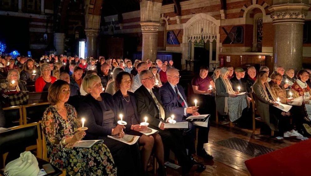 A photo of the audience from 'A Christmas Story' service at St Elisabeth’s Church in 2019
