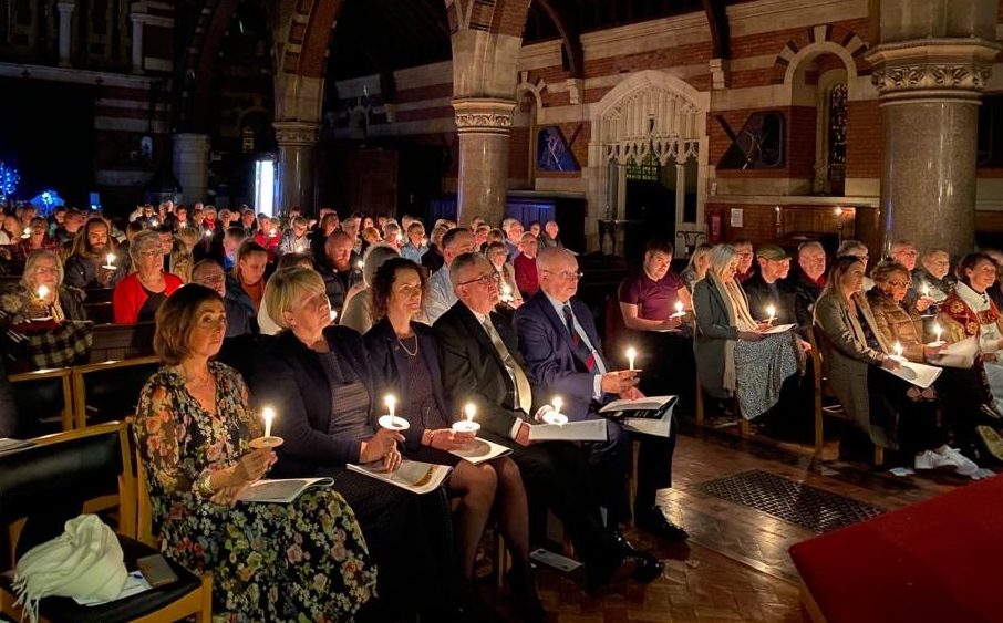 A photo of the audience from 'A Christmas Story' service at St Elisabeth’s Church in 2019
