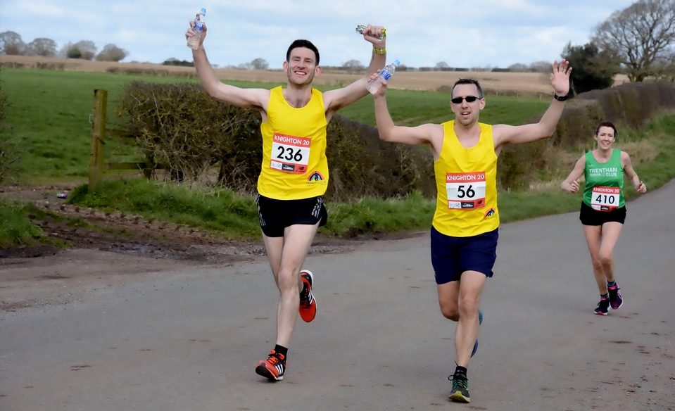 Tim Lovatt and James Gowin running