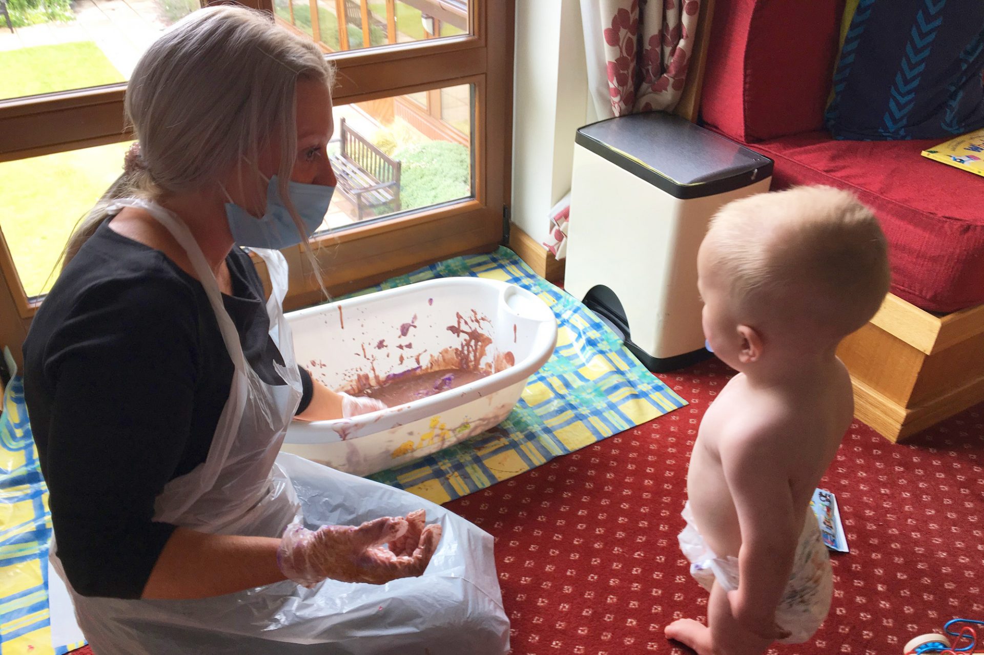 Nurse with child at Francis House