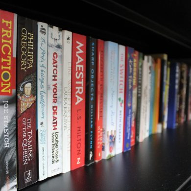 Shelves of books