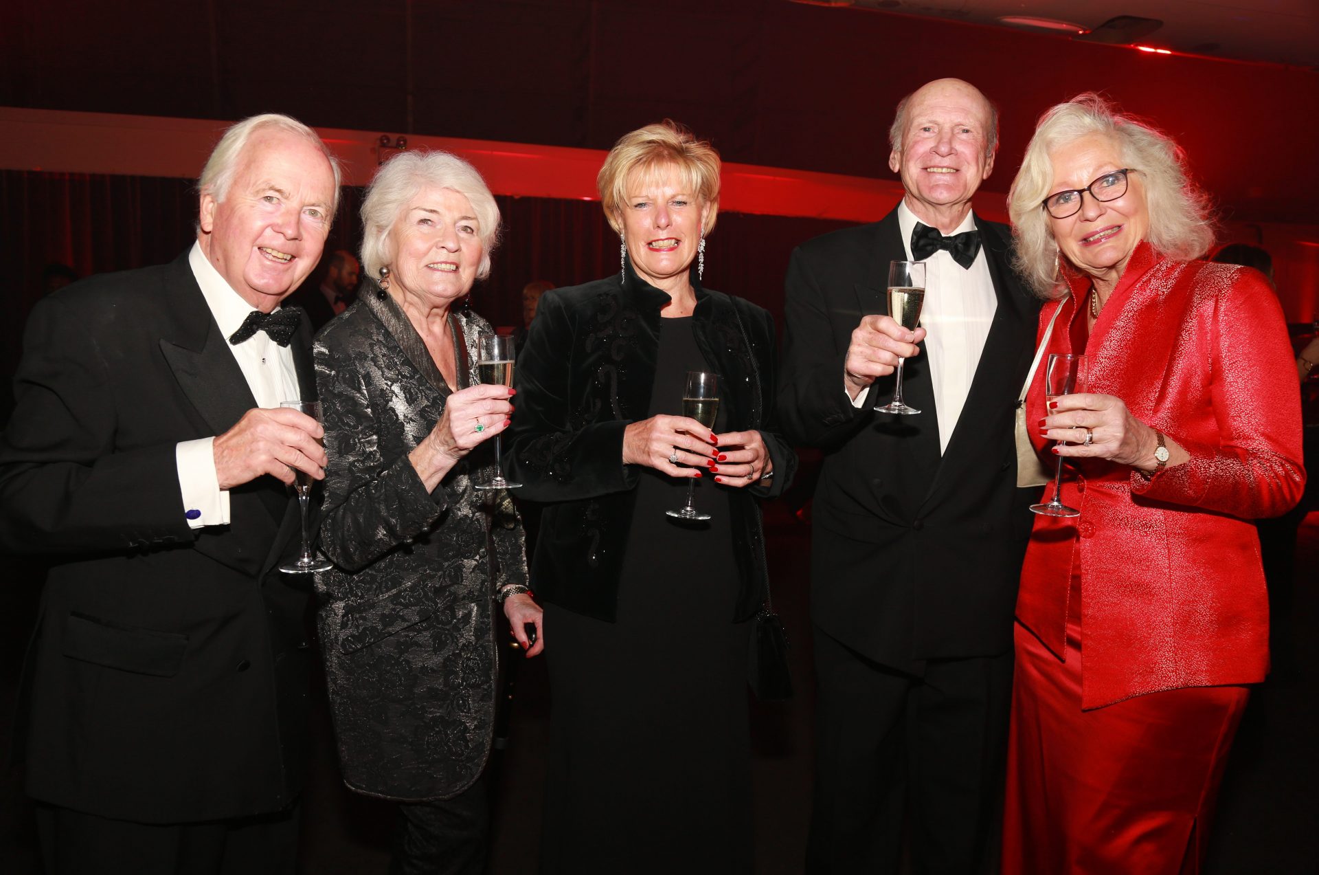 People at black tie dinner ball