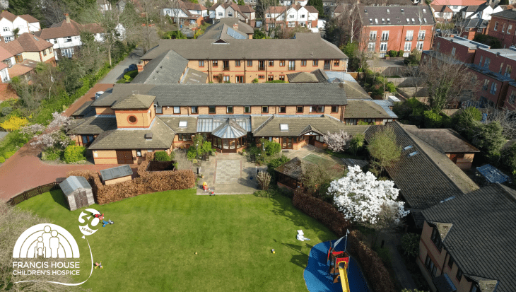 Aerial view of Francis House