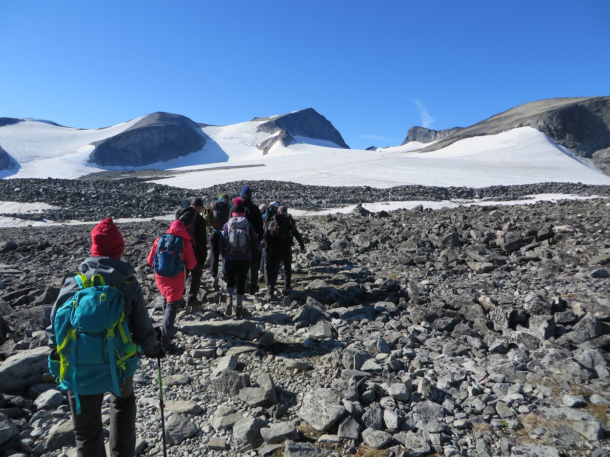 Trekkers in Norway