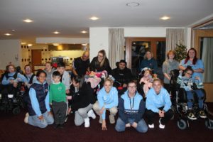 Manchester City football players and children at Francis House