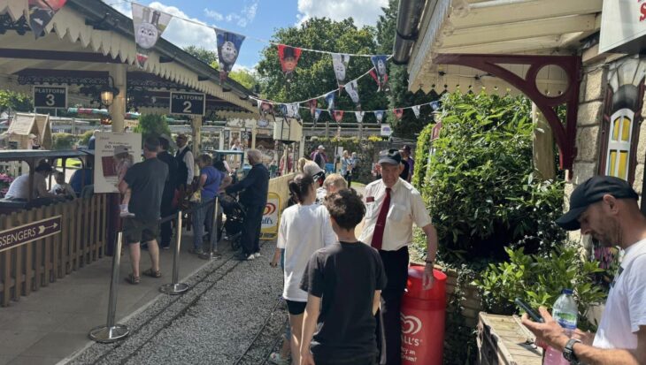 People at Brookside Miniature railway