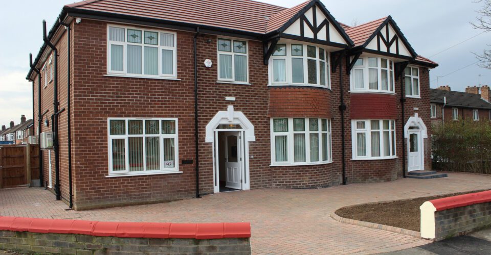 Brick semi-detached houses