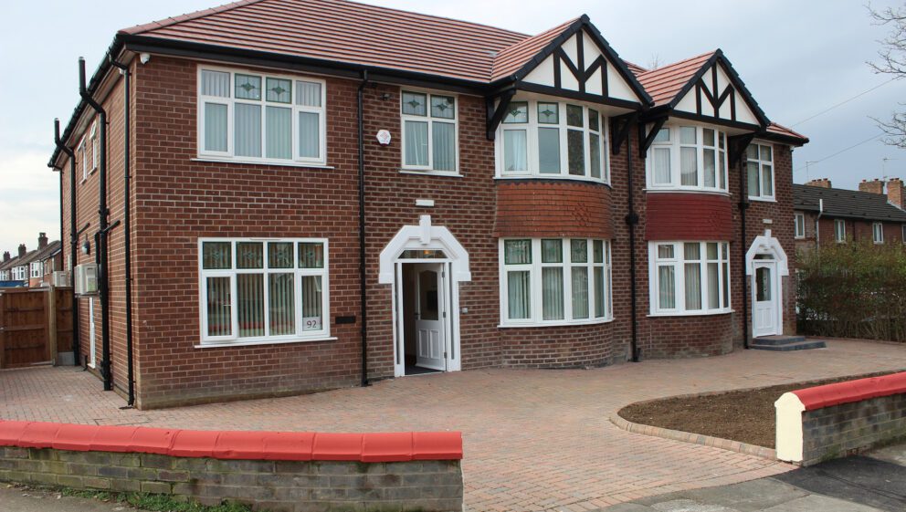 Brick semi-detached houses
