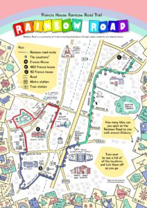 a colourful road map